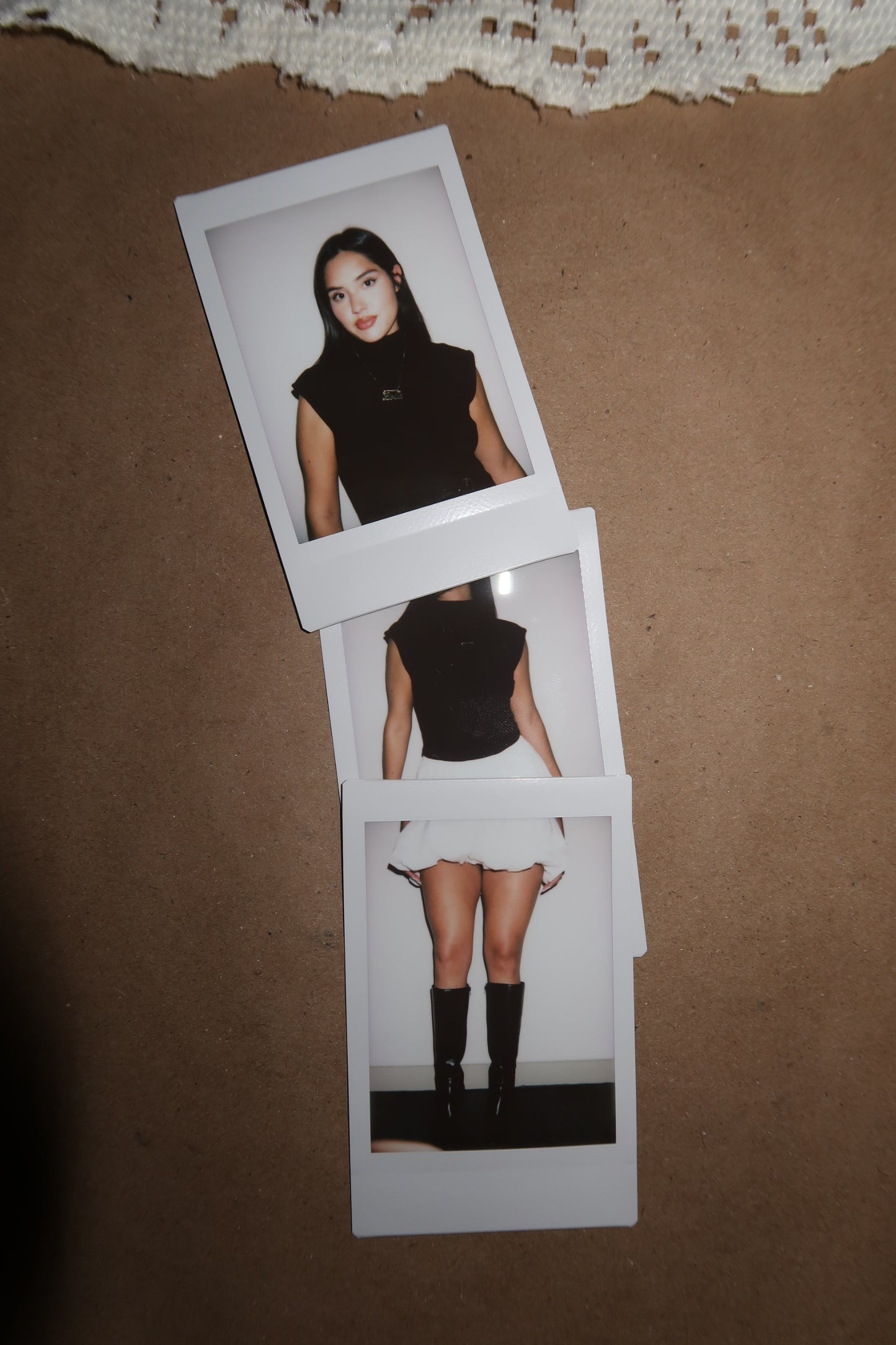 bubble hem mini dress