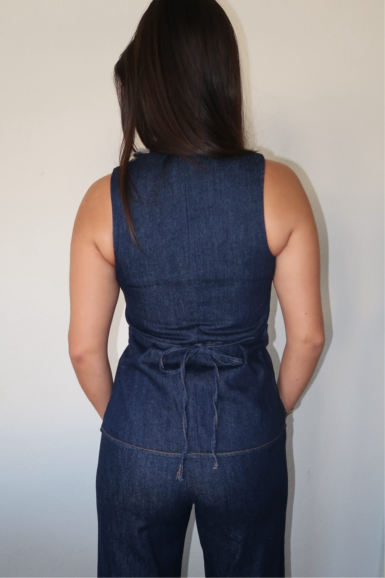 dreaming denim vest set