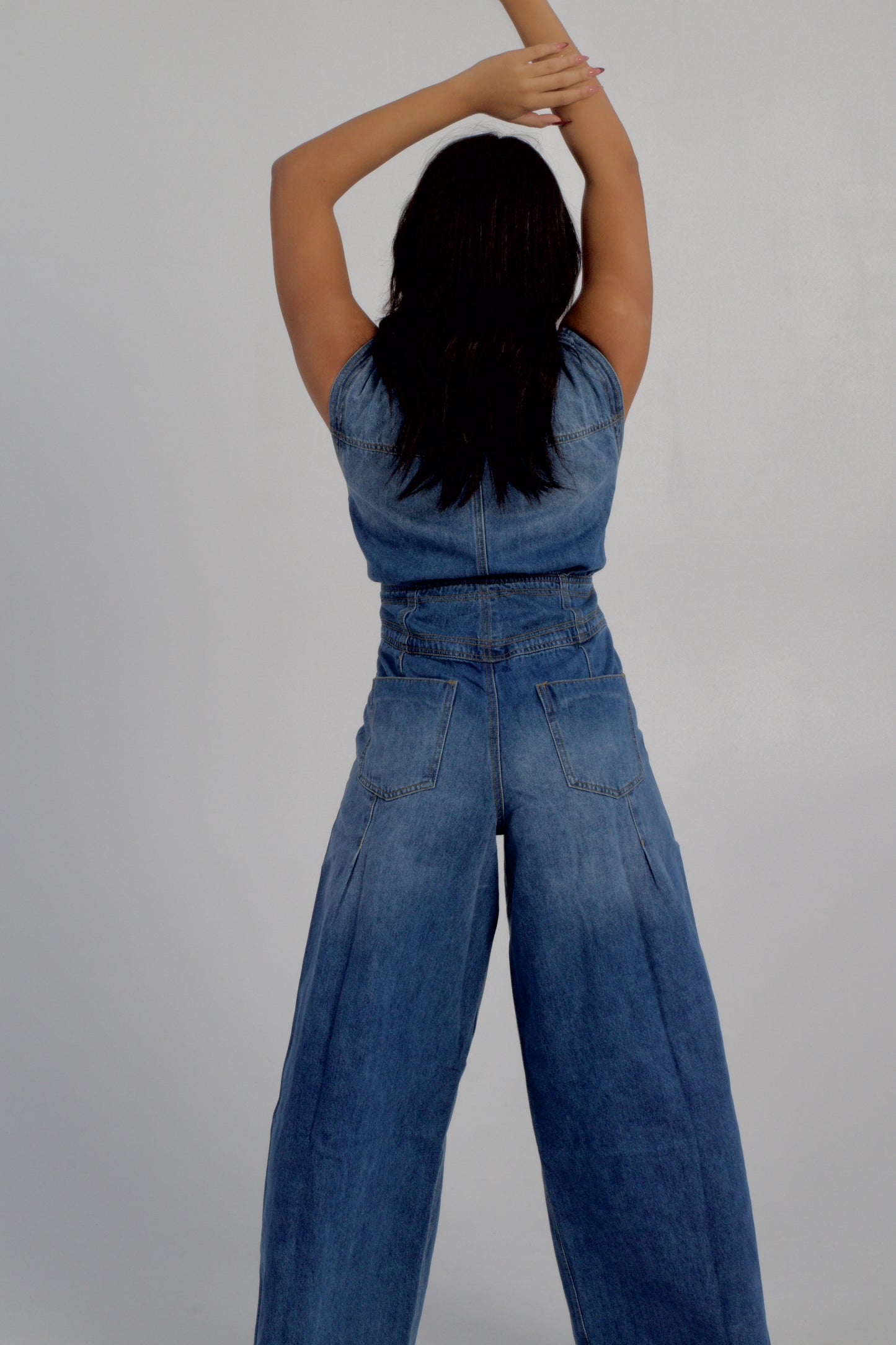 grace denim jumpsuit